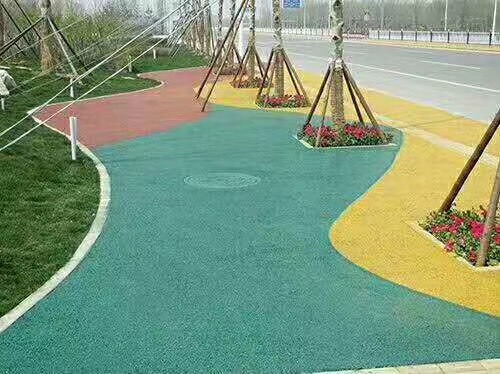 彩色高防滑路面